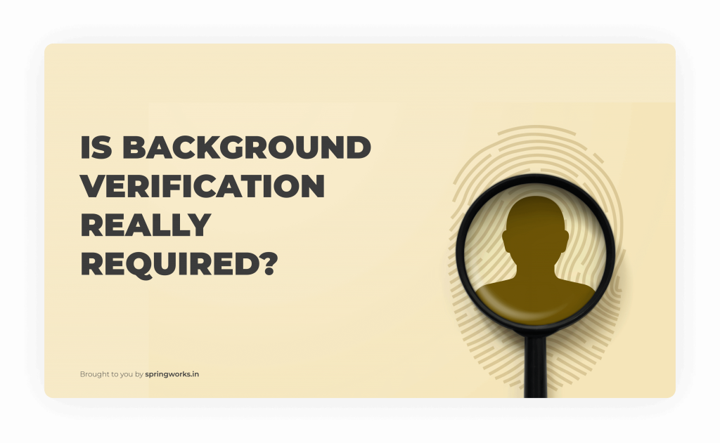 Background verification