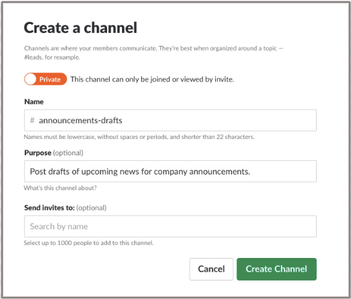 Create-a-dedicated-channel