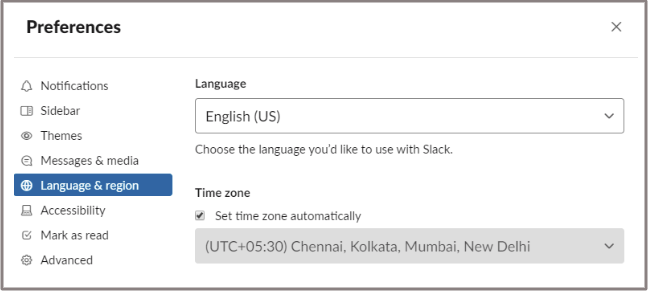 Setting up your timezone
