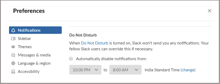 Utilize “Do not disturb” mode