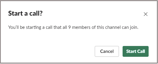 calls for one-to-one communication