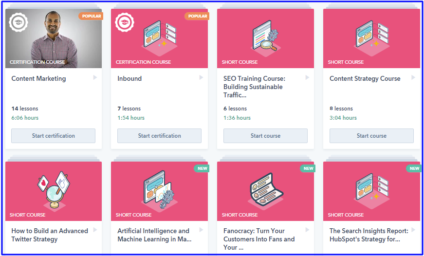Hubspot learning program