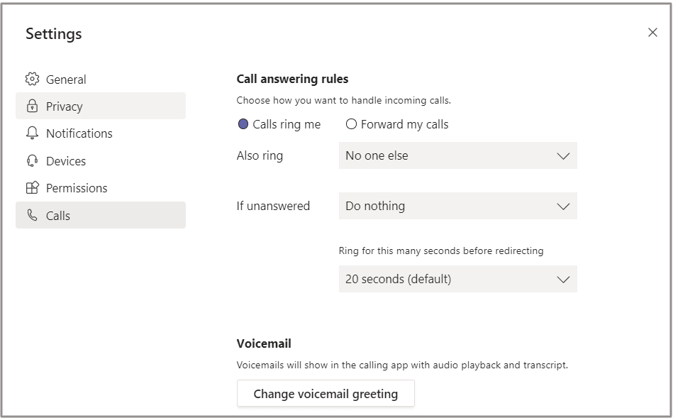 Change your voicemail greeting