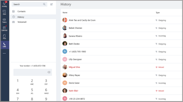 Check you call history