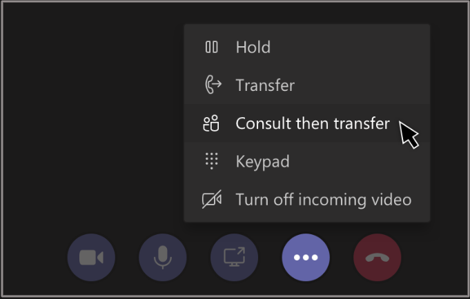 Consult then Transfer