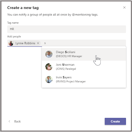 Create and Manage Tags in Teams
