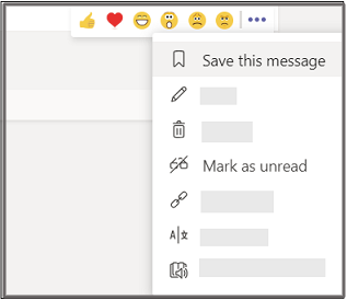 Mark a message as saved or unread