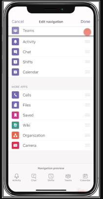 Rearrange the bottom bar
