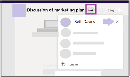 Remove people from group chat
