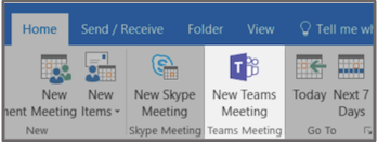 Schedule a Teams meeting from Outlook