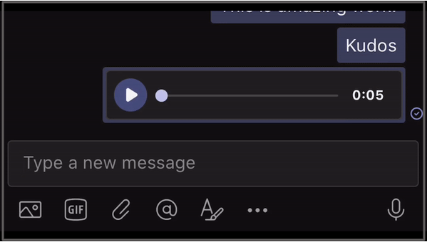 Send Audio messages in Chat