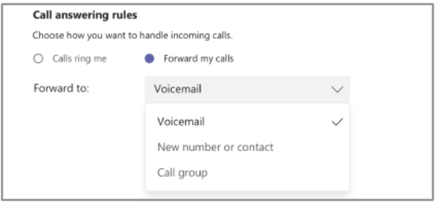 Set up call forwarding