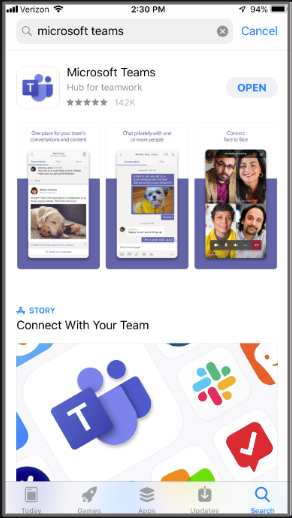 Set up your Teams mobile apps