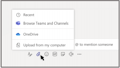 Share a File MSteams