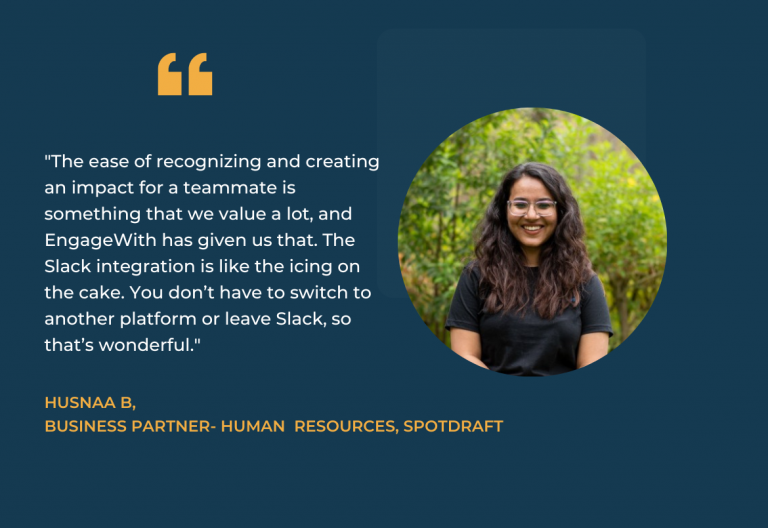 HUSNAA B - SpotDraft Testimonial 2