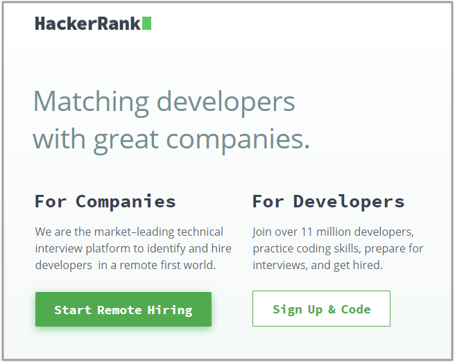 HackerRank-homepage